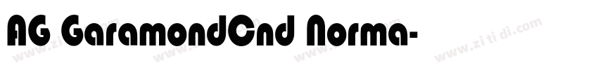 AG GaramondCnd Norma字体转换